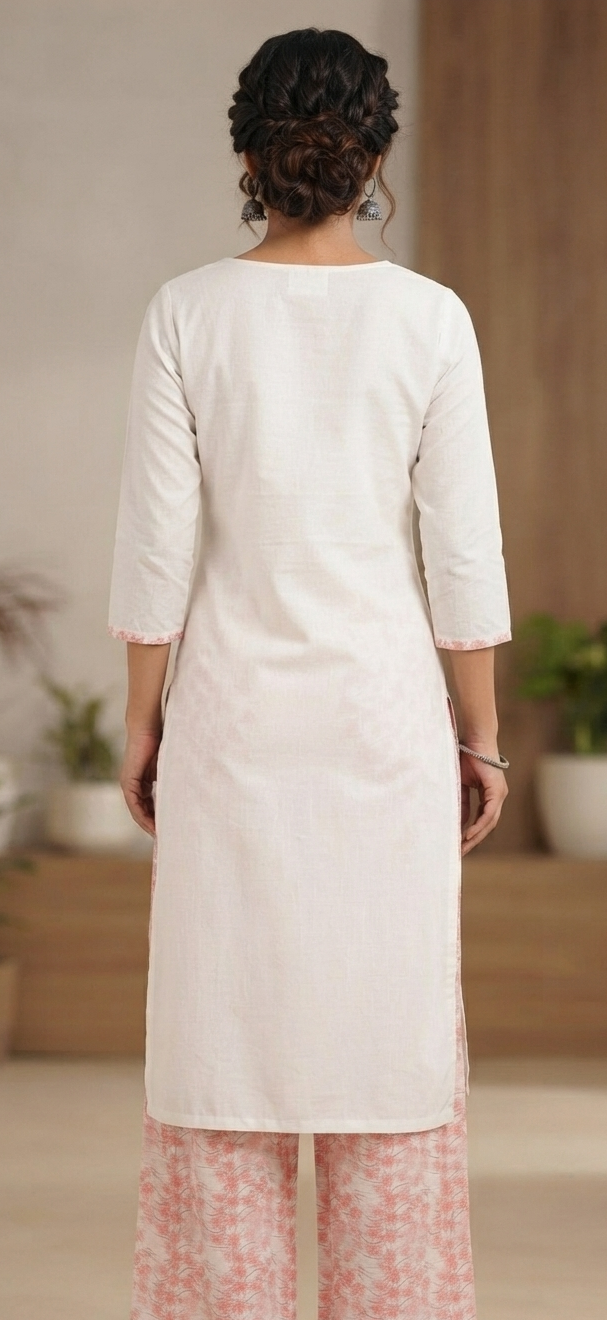 Premium Rayon Kurti with Printed Mix Cotton Pant